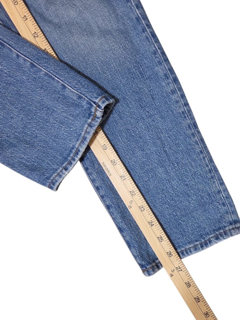 Madewell The Mid Rise Perfect Vintage Jean Straight Leg Distressed Size 29 - Picture 6 of 14
